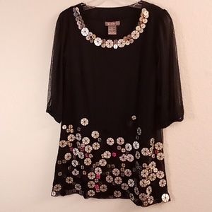 NEW KENAR Office Career Travel Boho Hippie Women Size 4 Black Color B26